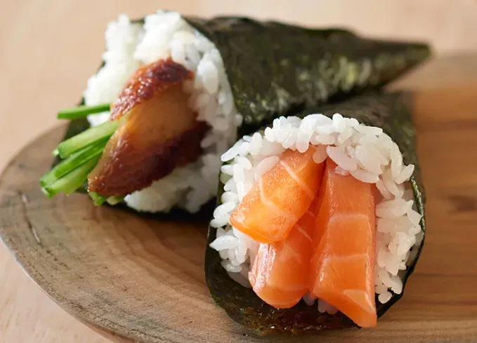 types of sushi: temaki' fetchpriority='auto' title='10 Types of Sushi Explained