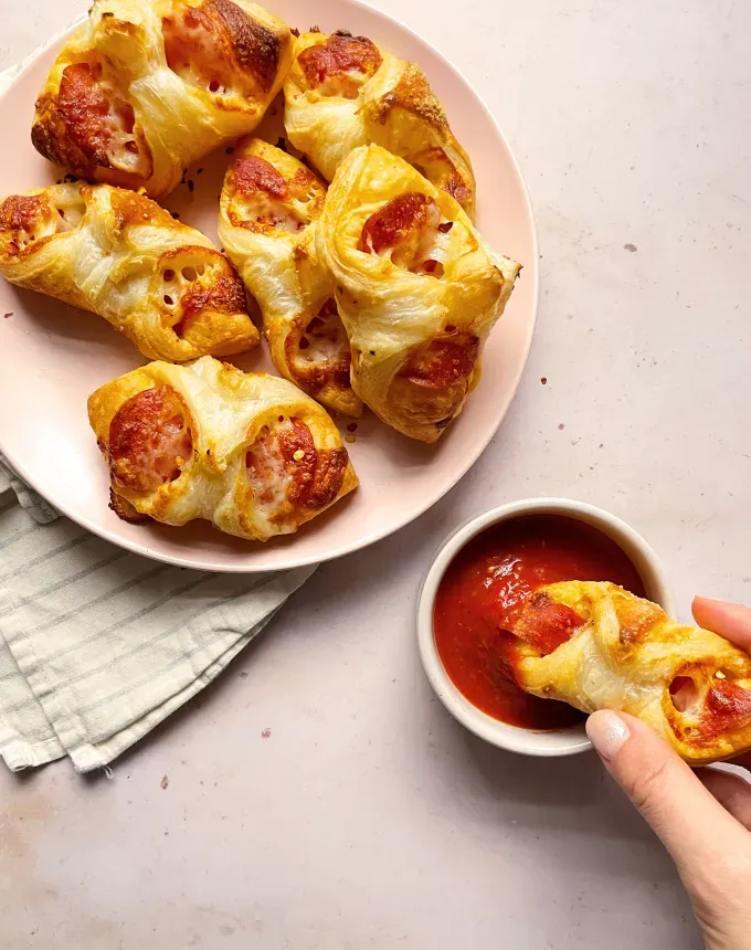 toddler meals: puff pastry pizza bundles' title='25 Toddler Meals That Are Easy and Lazy Parent–Friendly (and Mostly 30 Minutes or Less)