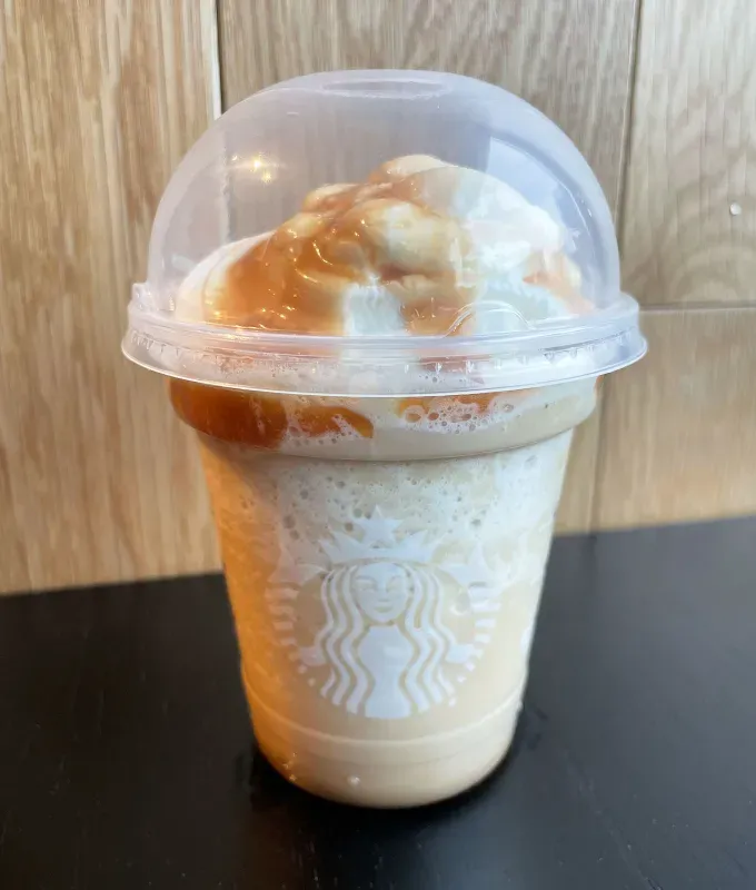 best starbucks frappuccinos: caramel frappuccino' title='The Best Starbucks Frappuccinos Ranked by a Food Editor and Former Barista