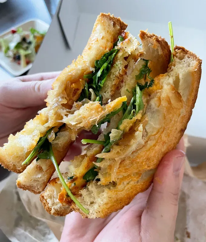 panera bread spring menu 2025: fromage croissant toast sandwich' title='Panera Bread’s Spring Menu Has Arrived—Here’s a Food Editor’s Review