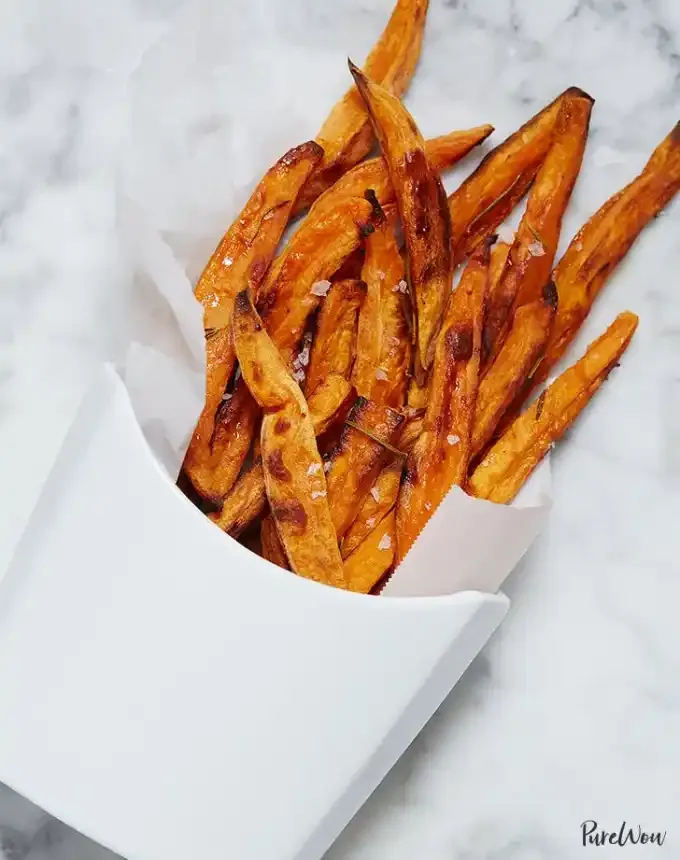 healthy midnight snacks: sweet potato fries' title='25 Healthy Late-Night Snacks to Satisfy Midnight Cravings