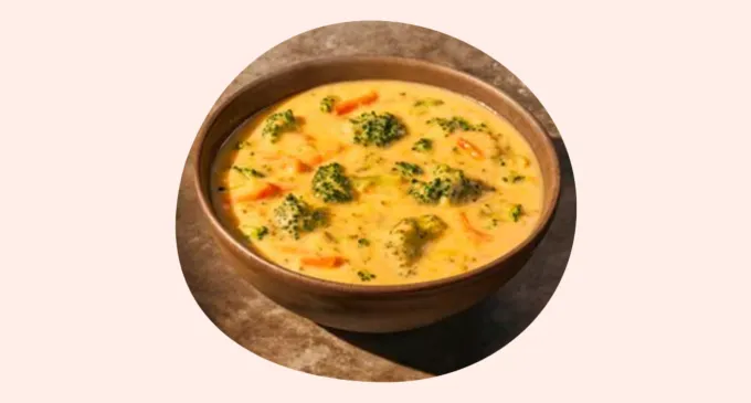 Broccoli Cheddar Soup' fetchpriority='auto' title='What’s the Best Panera Soup? A Food Editor Nutritionist & Cookbook Author Have Thoughts