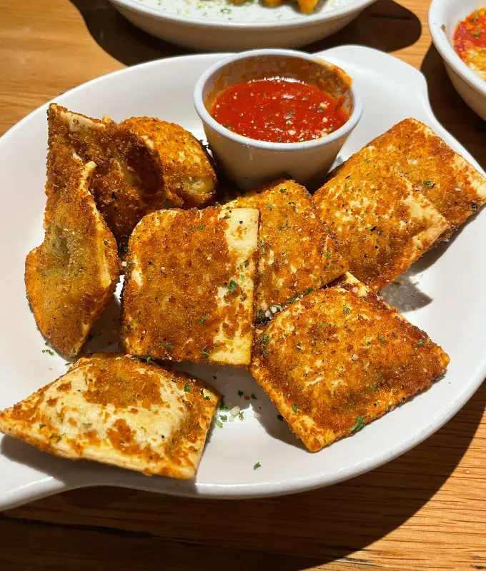 olive garden appetizers ranked: toasted ravioli' title='Every Olive Garden Appetizer Ranked by a Food Editor from OK to Mamma Mia