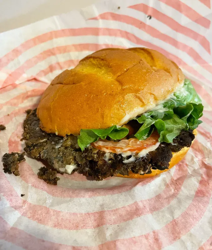 smashburger new menu review: veggie smash' title='Smashburger’s Menu Was Majorly Revamped—Here’s a Food Editor’s Review of Every New Item