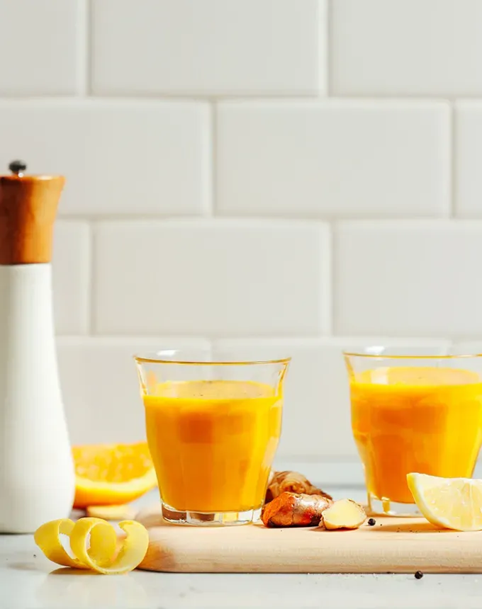 healthy juice recipes 5 ingredient turmeric wellness shots' title='15 Healthy Juice Recipes Plus a Nutritionist’s Tips for Making It at Home
