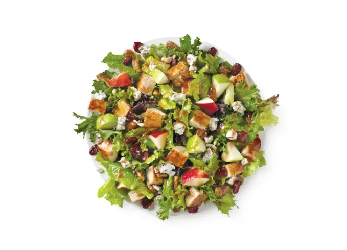 high protein fast food meals: wendy’s apple pecan salad' title='The 20 Best High-Protein Fast Food Meals You Can Eat