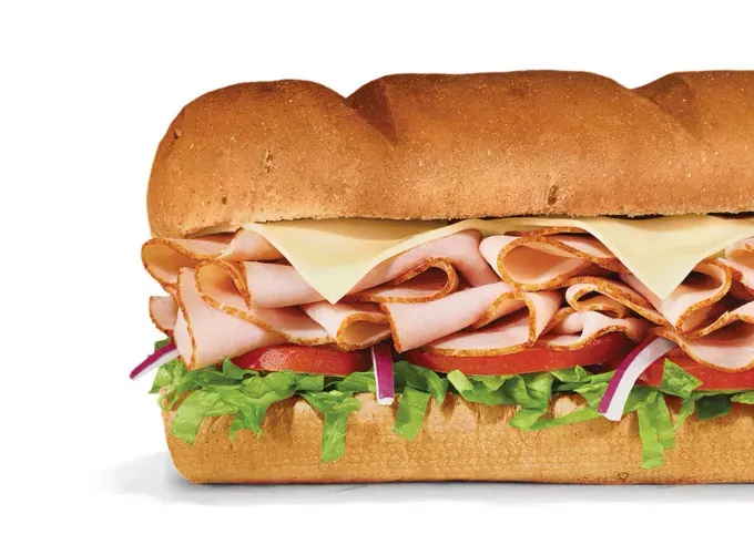 high protein fast food meals: subway roasted turkey sub' title='The 20 Best High-Protein Fast Food Meals You Can Eat