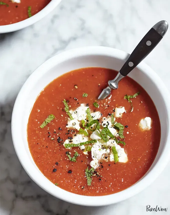 clean eating dinner recipes: roasted tomato soup' title='65 Clean-Eating Dinner Recipes for the New Year and Beyond