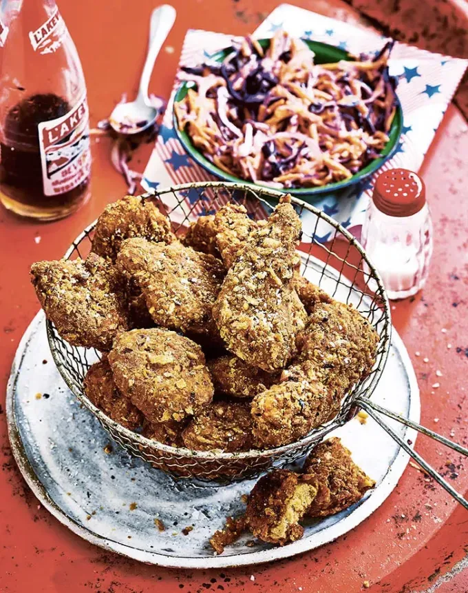 clean eating dinner recipes: vegan Kentucky fried chicken' title='65 Clean-Eating Dinner Recipes for the New Year and Beyond