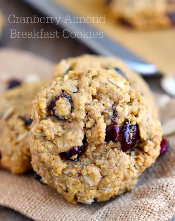 cold breakfast recipes cranberry almond breakfast cookies' title='26 Cold Breakfast Recipes for Busy Mornings