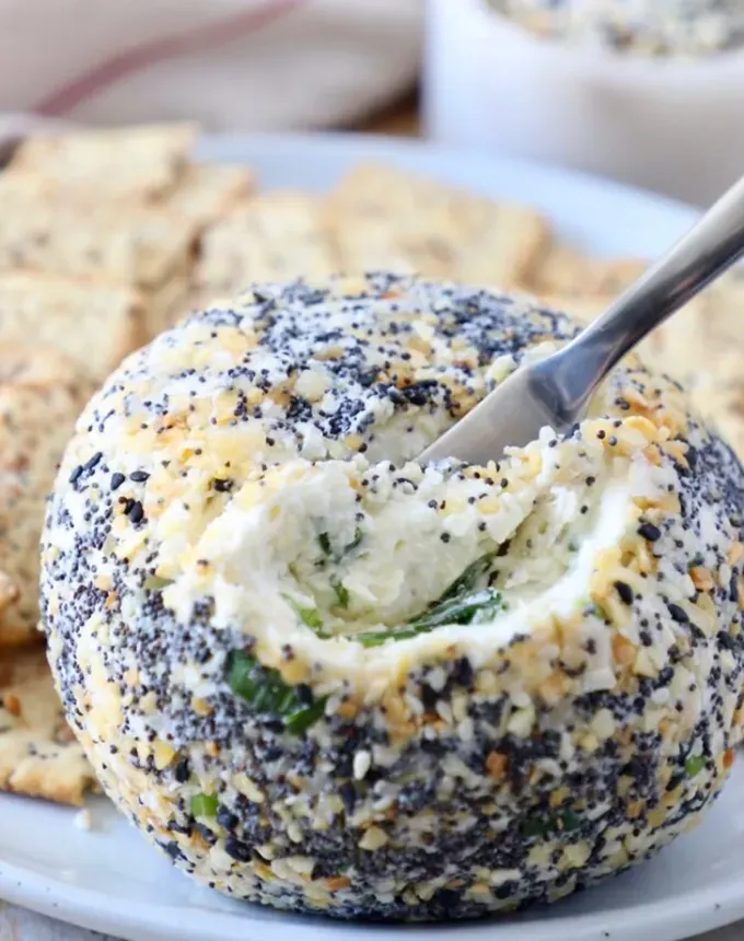 cold breakfast recipes everything bagel cheddar cheese ball' title='26 Cold Breakfast Recipes for Busy Mornings