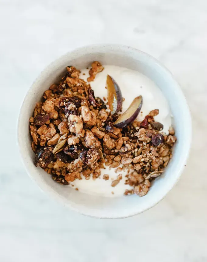 cold breakfast recipes cranberry walnut grain free granola' title='26 Cold Breakfast Recipes for Busy Mornings