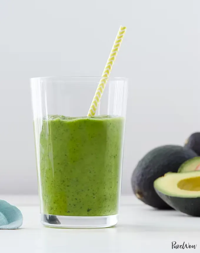 cold breakfast recipes green smoothie with avocado and apple' title='26 Cold Breakfast Recipes for Busy Mornings