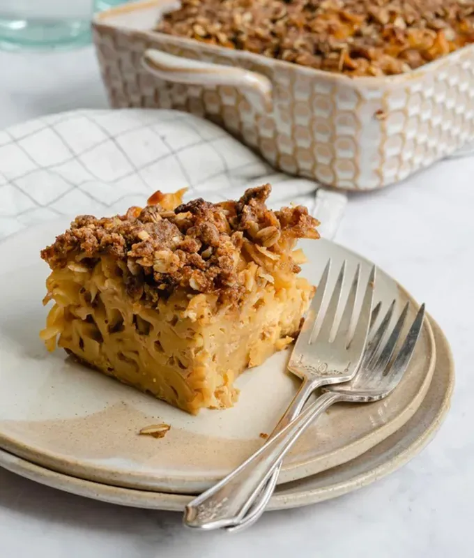 old school jewish recipes: coffee cake kugel' title='28 Old-School Jewish Recipes Your Grandma Used to Make from Latkes to Matzoh Ball Soup
