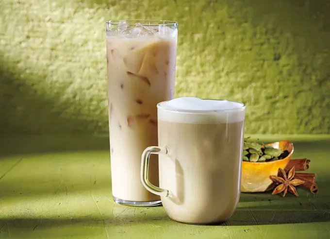 best starbucks drinks: chai tea latte' title='I’m a Former Starbucks Barista and These Are the 30 Best Starbucks Drinks of All Time