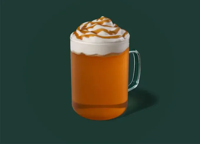 best starbucks drinks: caramel apple spice' title='I’m a Former Starbucks Barista and These Are the 30 Best Starbucks Drinks of All Time