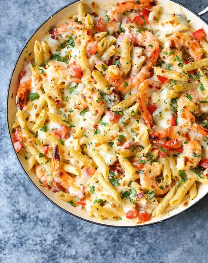 evaporated milk substitute skinny shrimp alfredo pasta bake recipe' title='Need an Evaporated Milk Substitute? We Have 6