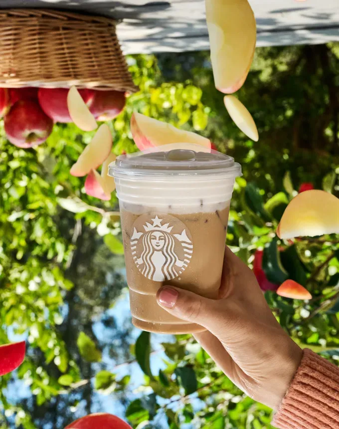 best starbucks fall drinks: iced apple crisp nondairy cream chai' fetchpriority='auto' title='The Best Starbucks Fall Drinks to Order in 2025 According to a Former Barista (Including a New Nutty Bev You’ll Love)