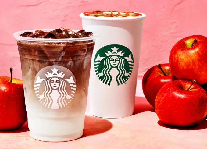 starbucks fall drinks apple crisp macchiato' fetchpriority='auto' title='The Best Starbucks Fall Drinks to Order in 2025 According to a Former Barista (Including a New Nutty Bev You’ll Love)