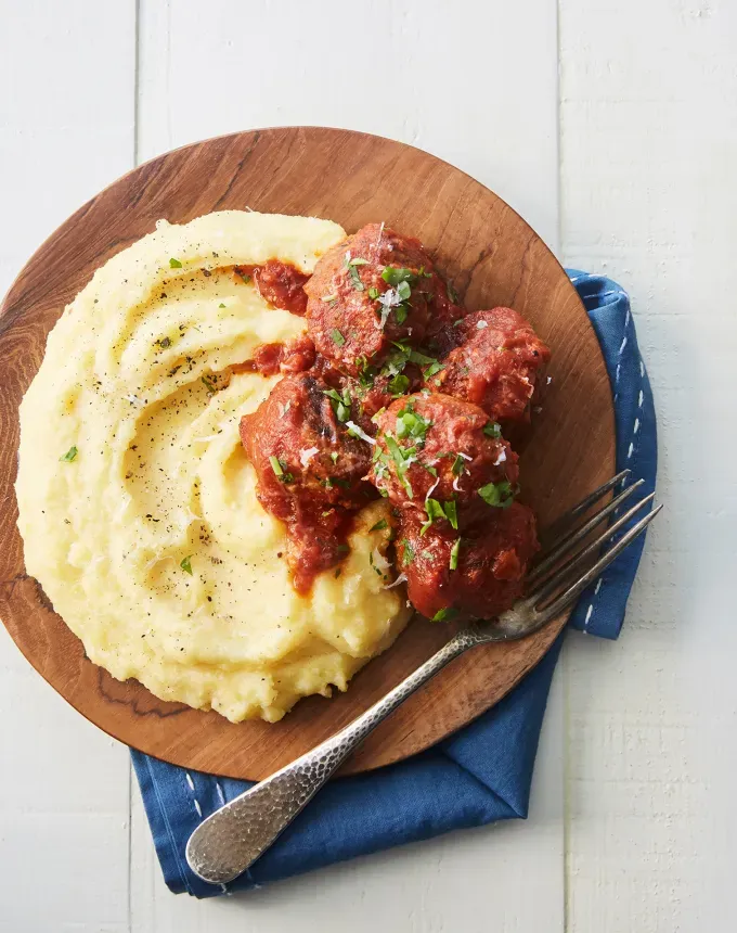 what to serve with polenta polenta and meatballs recipe' title='Wondering What to Serve with Polenta? Here Are 27 Ideas from Hearty to Healthy
