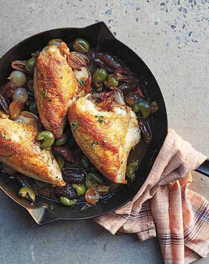 what to serve with polenta: roasted chicken with shallots and dates' title='Wondering What to Serve with Polenta? Here Are 27 Ideas from Hearty to Healthy