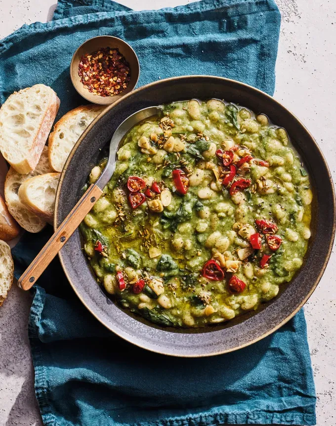 what to serve with polenta: creamy white beans' title='Wondering What to Serve with Polenta? Here Are 27 Ideas from Hearty to Healthy