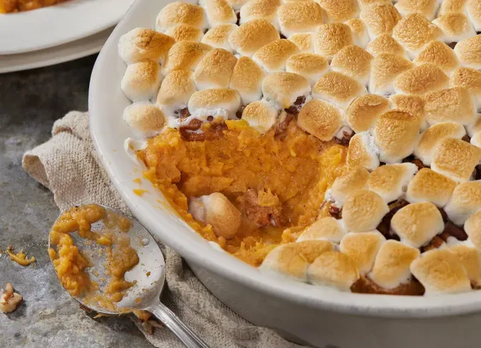 classic thanksgiving foods ranked: sweet potato casserole' title='16 Classic Thanksgiving Foods Ranked from Foul to Festive by a Food Editor