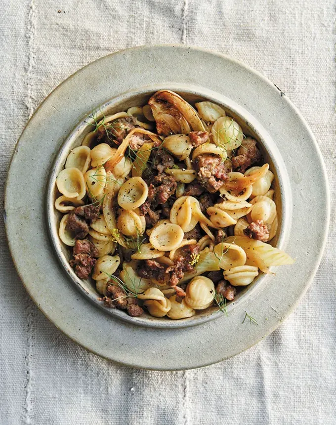 fall pasta recipes: sausage and fennel pasta' title='25 Fall Pasta Recipes to Serve This Season That Taste Like Pure Comfort Food