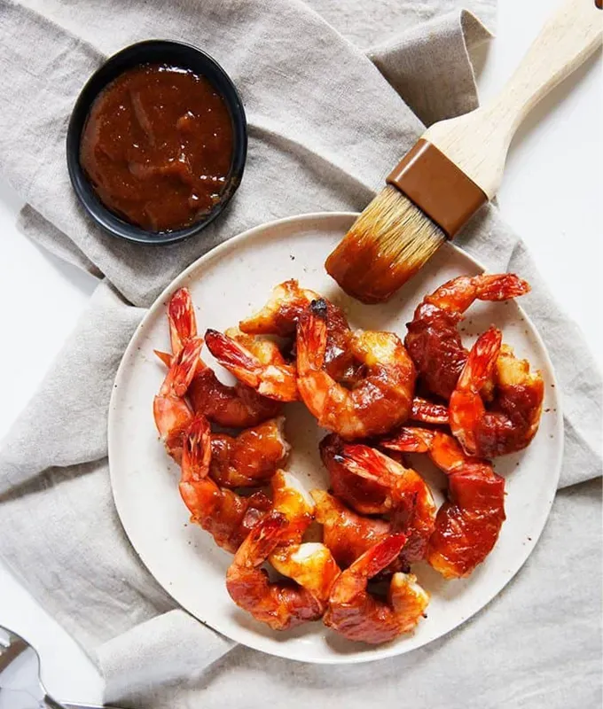 bite-sized-appetizers: Prosciutto-Wrapped Baked Shrimp.' title='45 Bite-Sized Appetizers That Are as Cute as They Are Delicious