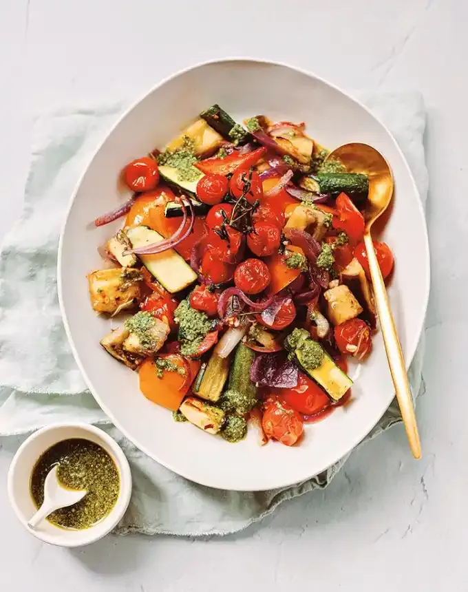 silan date syrup roasted mediterranean vegetables recipe' title='Silan Date Syrup Is the New Honey (and It’s Pretty Darn Delicious)