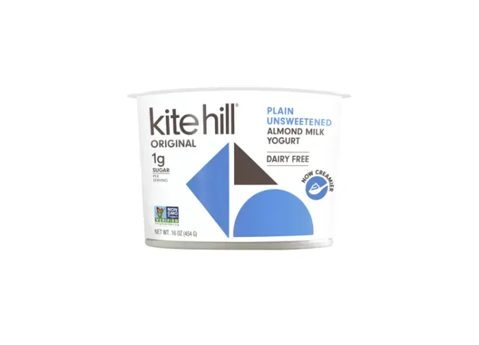 low sugar yogurt kite hill plain unsweetened almond milk yogurt' title='The Best Low-Sugar Yogurt You Can Buy From Greek-Style to Plant-Based
