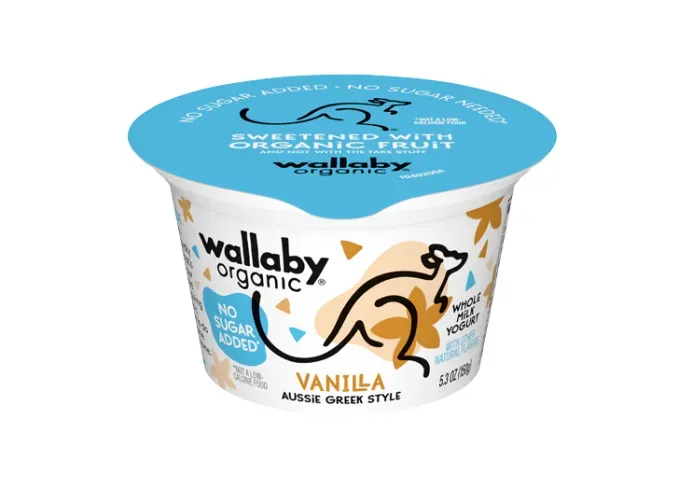 low sugar yogurt wallaby no sugar added' title='The Best Low-Sugar Yogurt You Can Buy From Greek-Style to Plant-Based