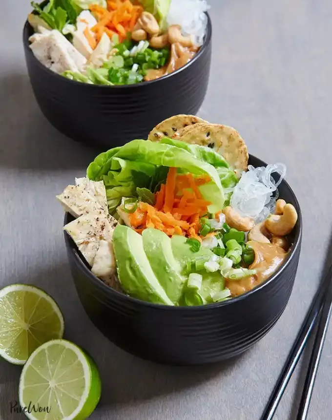 picnic food ideas: spring roll bowls' title='68 Picnic Food Ideas to Pack in Your Basket
