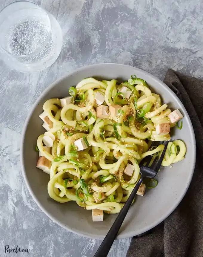picnic food ideas: cold sesame cucumber noodles' title='68 Picnic Food Ideas to Pack in Your Basket