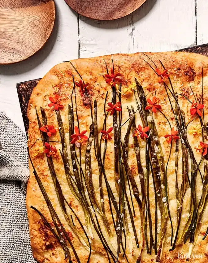 picnic food ideas: scallion chive flatbread' title='68 Picnic Food Ideas to Pack in Your Basket