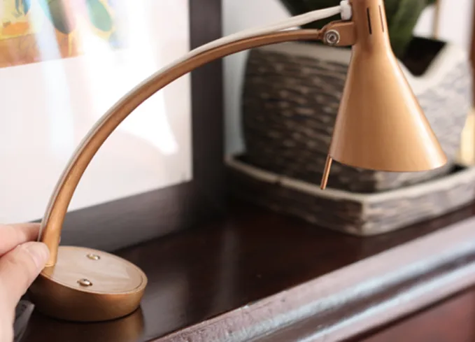 21 diy liquid gold leaf desk lamp crafts for adults' title='58 Crafts for Adults That Won’t End Up in the Trash in Two Months