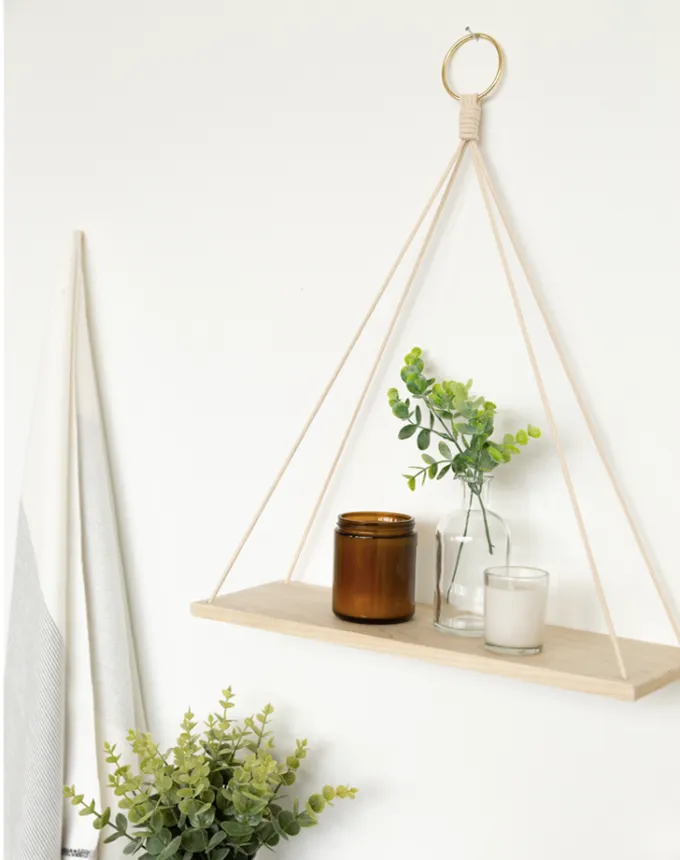 38 diy hanging wall shelf crafts for adults' title='58 Crafts for Adults That Won’t End Up in the Trash in Two Months