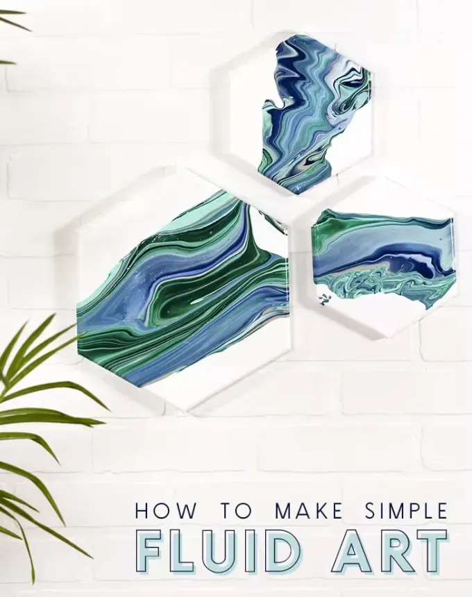 crafts for adults fluid art wall hanging' title='58 Crafts for Adults That Won’t End Up in the Trash in Two Months