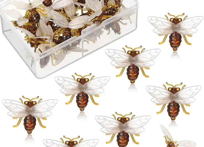 cubicle decor bee push pins2' title='Back to the Office? This Fun Cubicle Decor Can Smooth the Transition