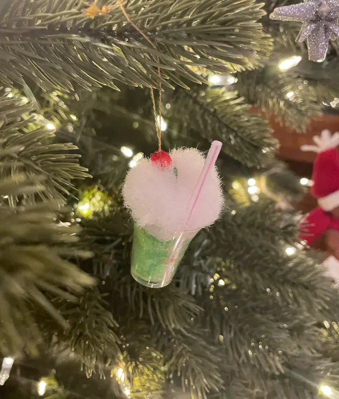 balsam-hill-christmas-tree-review: an ornament on the balsam hill christmas tree' title='Everyone Thinks My Balsam Hill Tree Is Real—And Right Now It’s Up to $400 Off