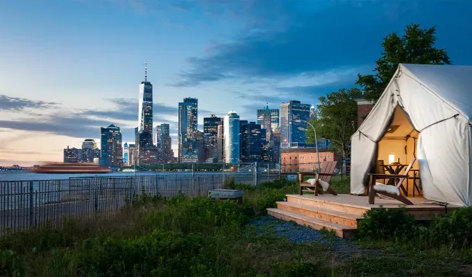glamping near nyc collective governors island' title='22 Awesome Places to Go Glamping Near New York City