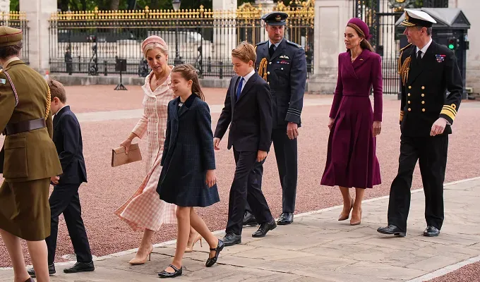 princess charlotte ve day height' fetchpriority='auto' title='Prince George Princess Charlotte & Prince Louis Just Joined Mom & Dad for VE Day Celebrations—And I Noticed Something Striking