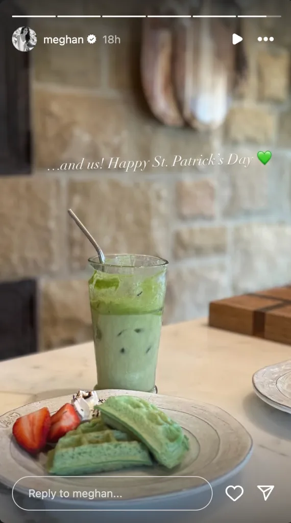 Meghan Markle waffles' fetchpriority='auto' title='Meghan Markle’s St. Patrick’s Day Photos with Archie & Lilibet Have a Subtle Nod to Queen Elizabeth