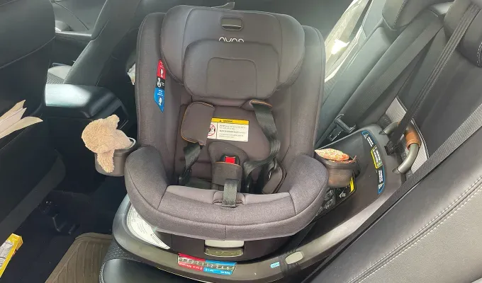 nuna revv car seat review car seat installed and rotated 1' fetchpriority='auto' title='Is the Nuna REVV Rotating Convertible Car Seat a Must-Have or a Gimmick? I Tested It to Find Out