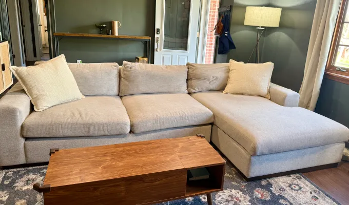 holt sofa shown head-on' title='After Cozying Up On My Joybird Couch for 6 Months Here’s My Honest Review