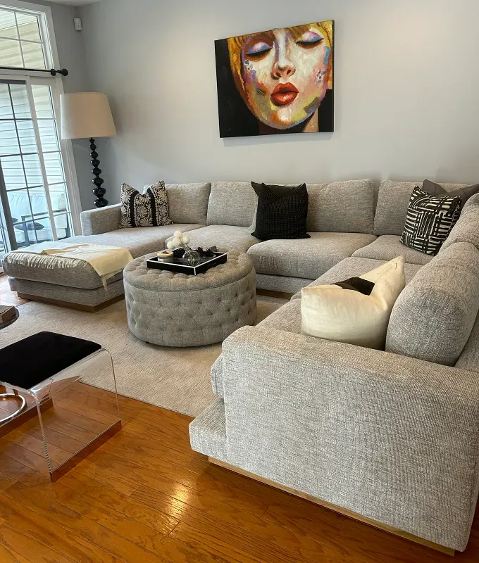 sofa review 1' title='I’m a Home Editor My Mother’s a Designer—Here’s Why the Crate & Barrel Tidal Sectional Earned Our Stamp of Approval