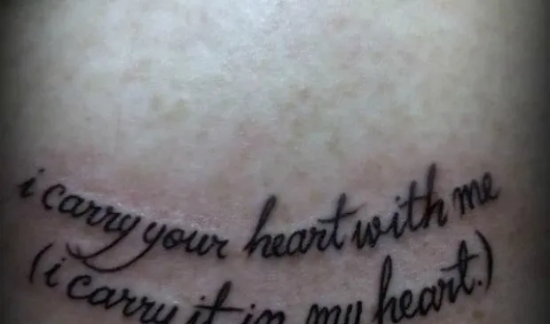 15 MERAVIGLIOSE citazioni d'amore per ispirare il tuo prossimo tatuaggio