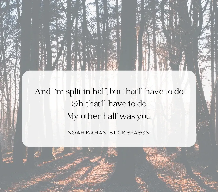 20 cors noah kahan cites sobre l'amor de les seves millors cançons lletres