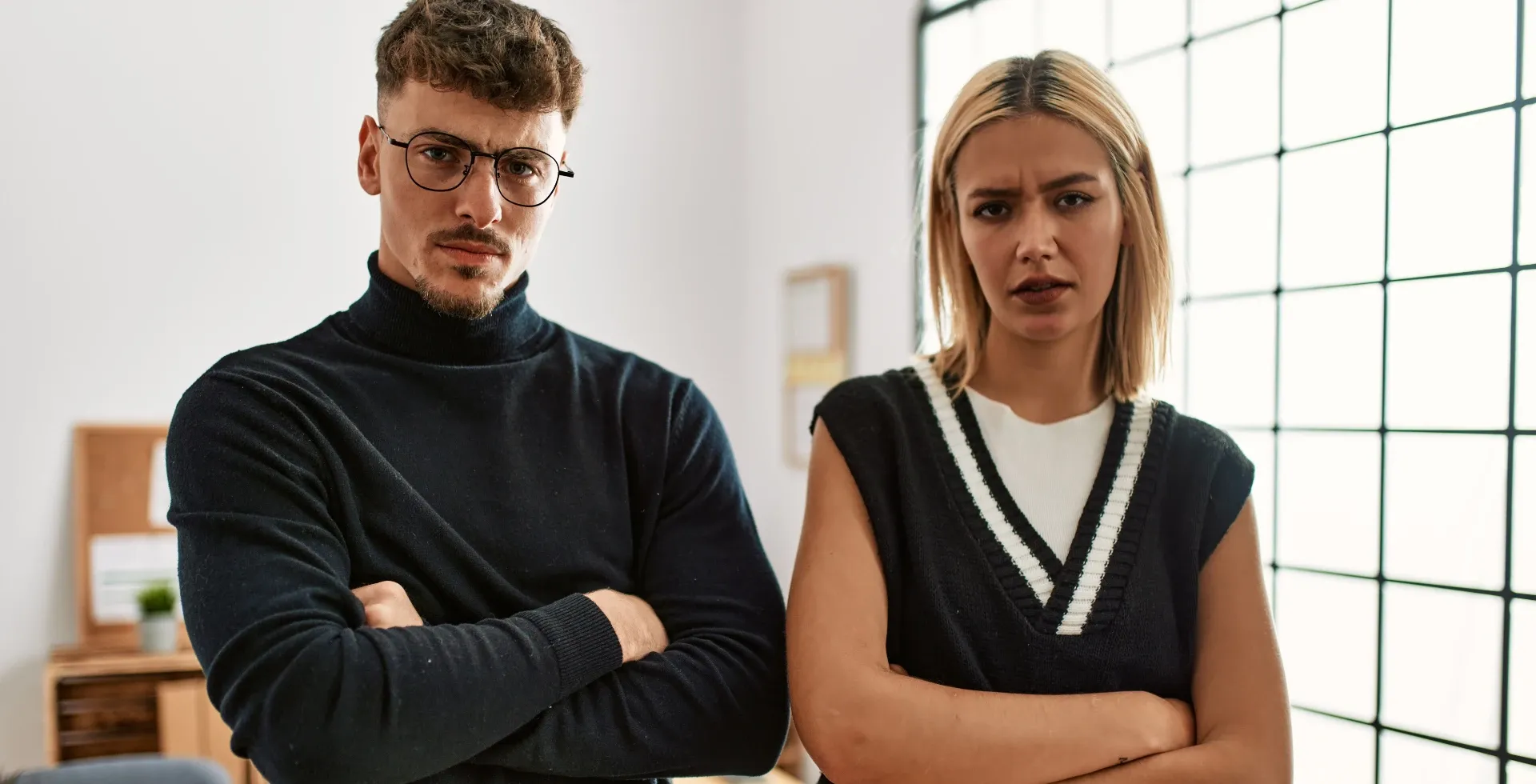 stubborn co-workers looking upset' title='subtle traits of a cold-hearted person stubborn' typeof='foaf:Image' decoding='async