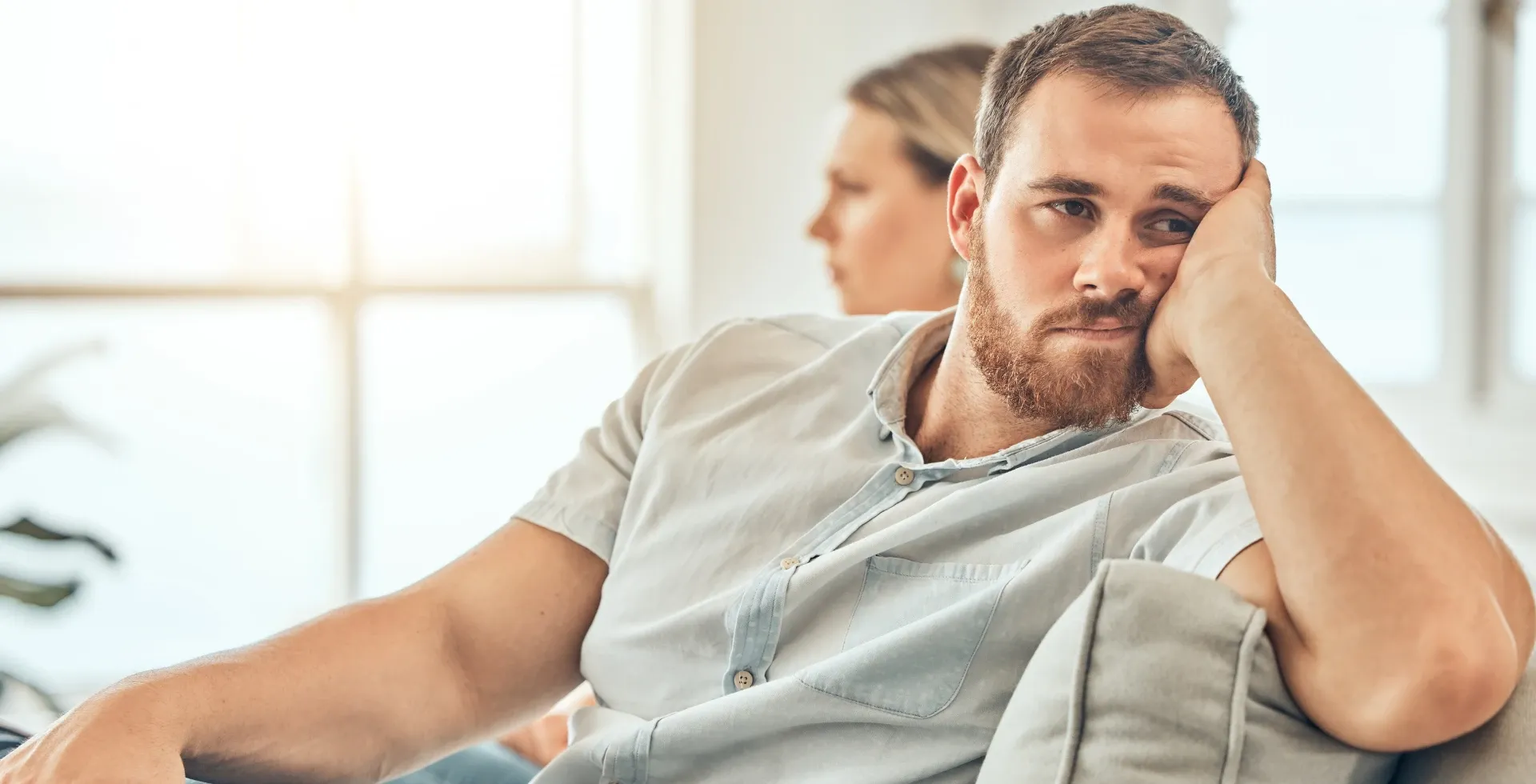 Man looking upset staring away from his partner.' title='Phrases Ungrateful People Say Often According To Psychology' typeof='foaf:Image' decoding='async
